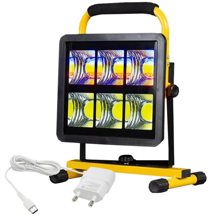 486Ea SMD LED 충전식 야외 캠핑 조명등 랜턴 작업등 투광기 W865C아답터포함