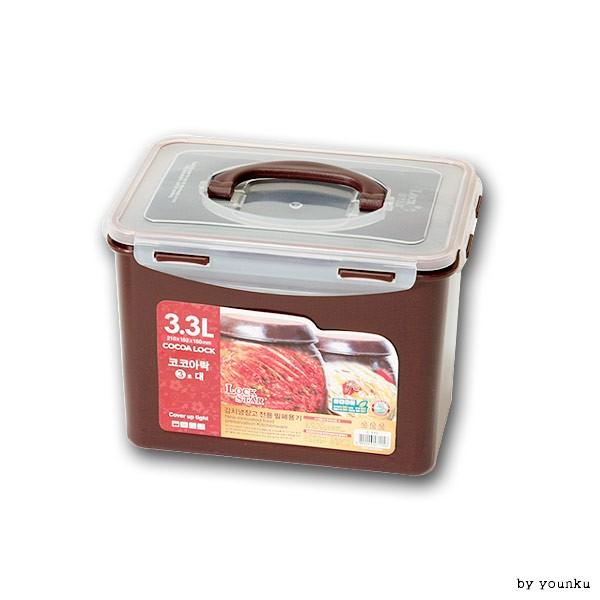 락스타 코코아락 밀폐용기 (3호大 3.3L) -T2 /반찬통/