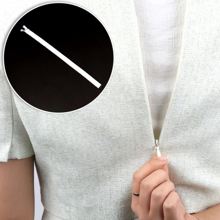 미싱부자재 콘솔지퍼 화이트 60cm 5P