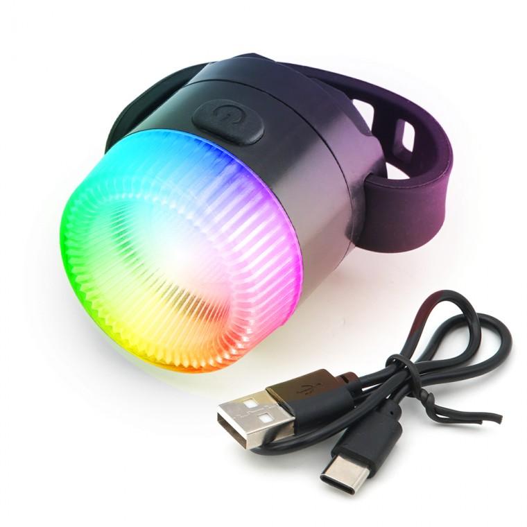 ACEPEED 자전거 RGB 라이트 픽시 무드등 멀티 후미등 C135