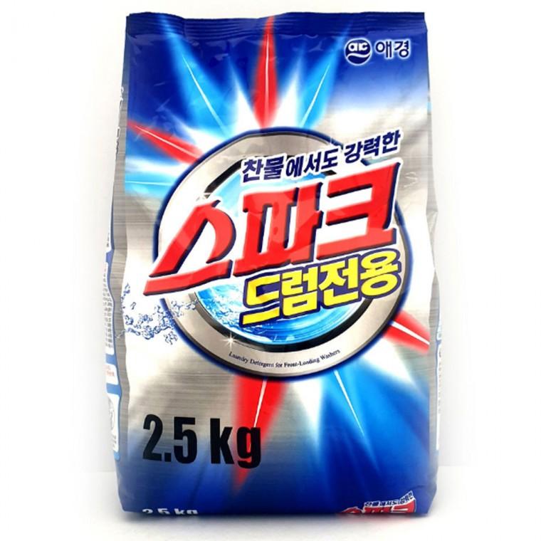 애경 찬물세탁 스파크 드럼전용 분말형 가루세제2.5kg
