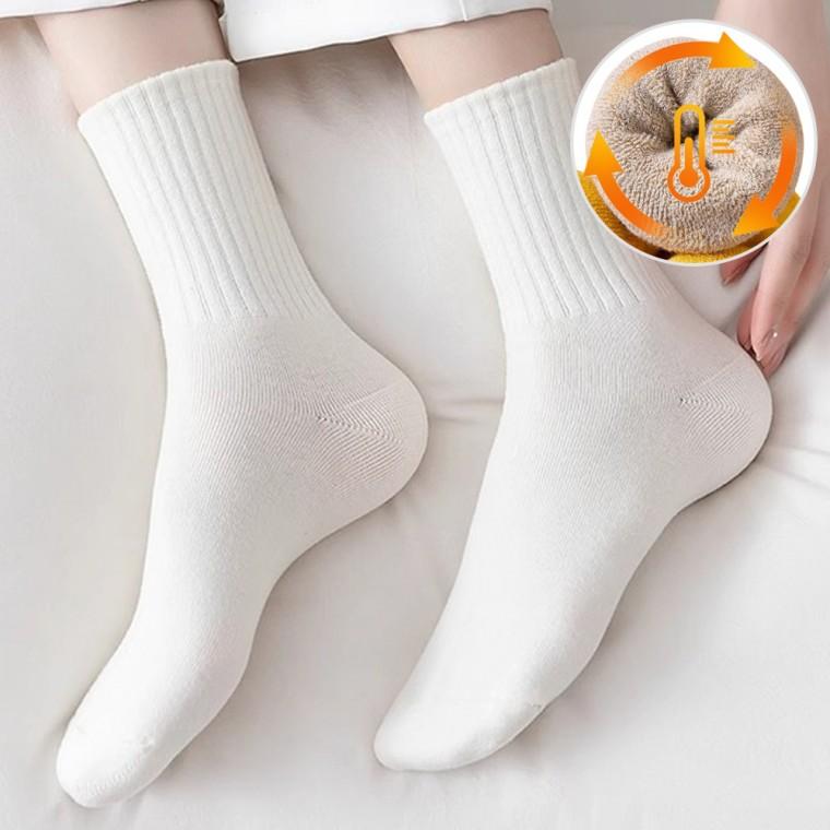 통기모 골지 남여공용 캐주얼 중목 겨울 데일리 기모 양말
