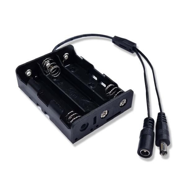 12V 충전 18650 배터리 홀더 3구 (충전기 포함) 건전지 케이스 리튬이온 배터리팩 DC잭 B-12V