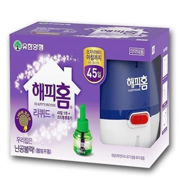 리퀴드 훈증기 해피홈 유한 리필액 세트 코드형