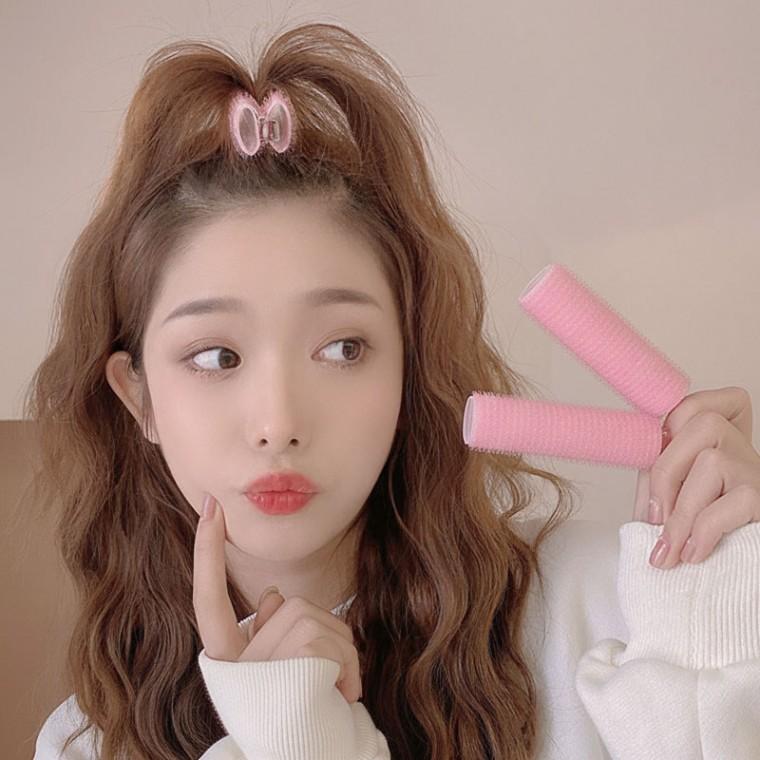 볼륨감살리는 뿌리펌 헤어 집게 구르프 앞머리롤