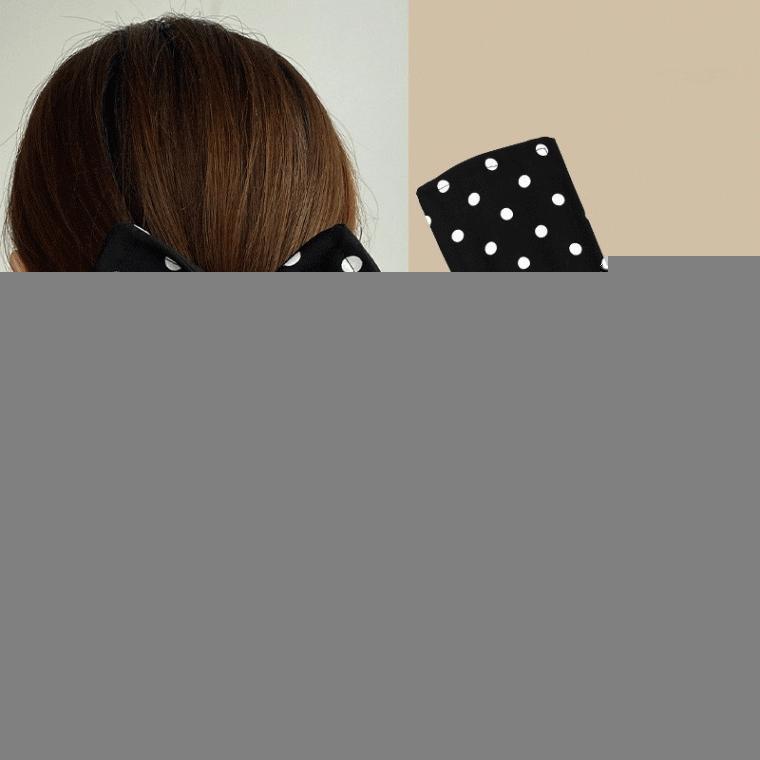 와이어리본 당고머리 헤어밴드 꾸밈끈