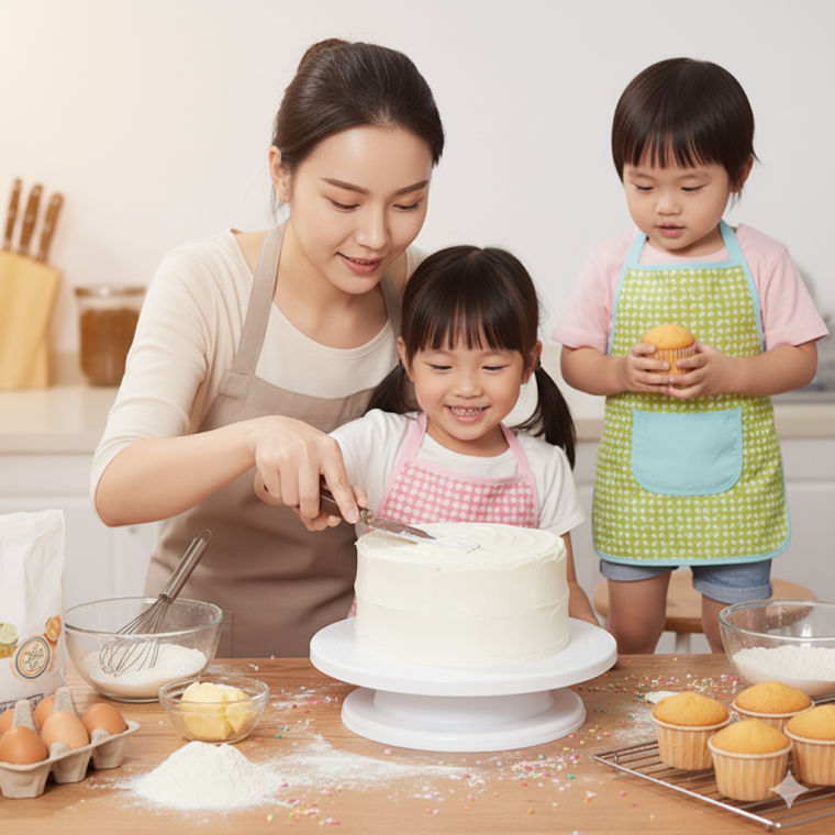베이킹 돌림판 케이크 원형 회전판 플라스틱 턴