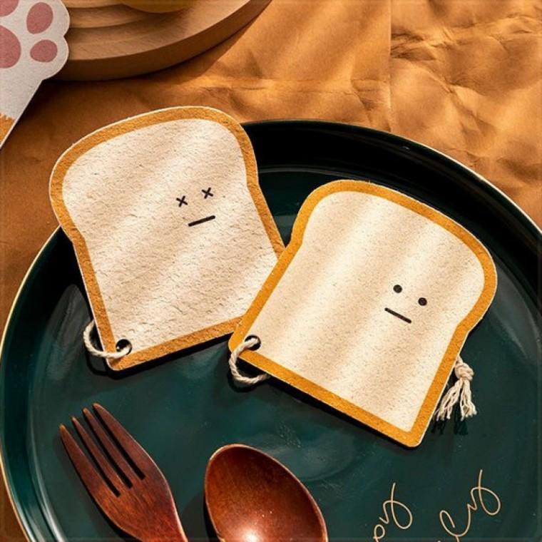 제로웨이스트 수세미 식빵 표정 다용도 주방 세척