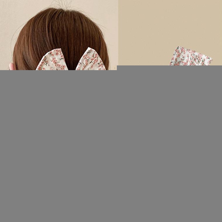 와이어 리본 머리끈 당고머리 헤어포인트