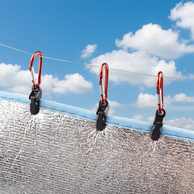 타프 클립 텐트 방풍 캠핑 고정비너 세트 5P