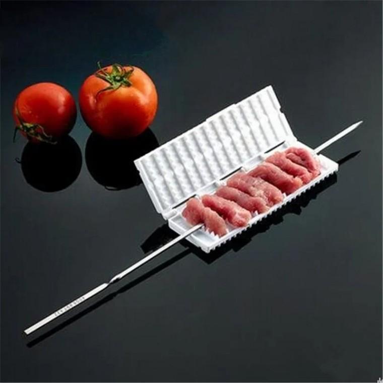 스텐 바베큐 꼬치 홀더 캠핑 꼬챙이 꽂이 끼우기