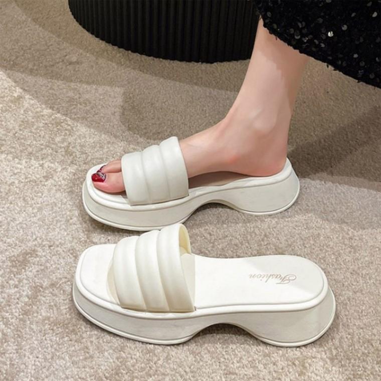 통굽 EVA 키높이 5cm 슬리퍼 데일리 사무실 슬리퍼