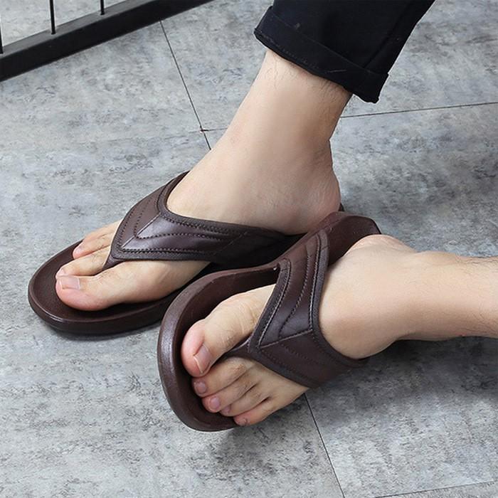 남성 캐주얼 샌들 여름슬리퍼 기본 쪼리 브라운 블랙