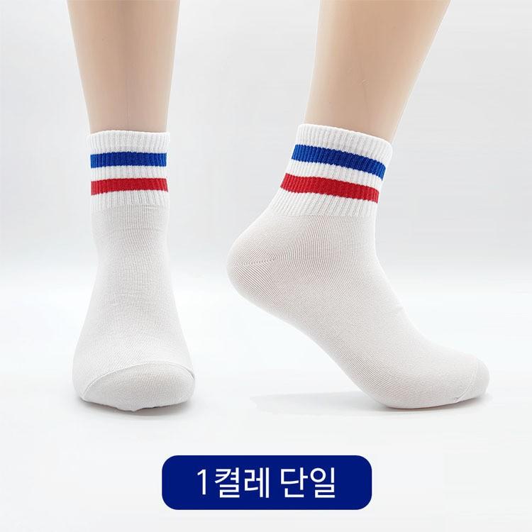 국내산 스포츠형발목 이선링글 남성 캐주얼양말 1켤레