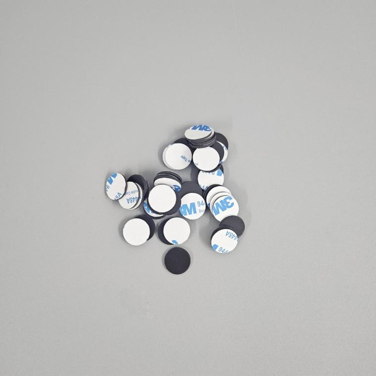 부착식 원형 고무 자석 스티커 15mm