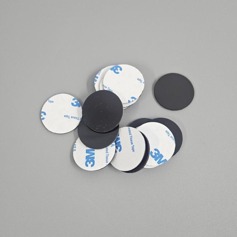 부착식 원형 고무 자석 스티커 30mm