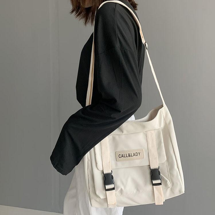 투버클 대용량 숄더백 데일리 캔버스백 크로스백