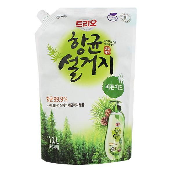 트리오 항균 설거지 피톤치드 1.2L 주방세제 설거지 트리오 세척 주방용품 -TJ