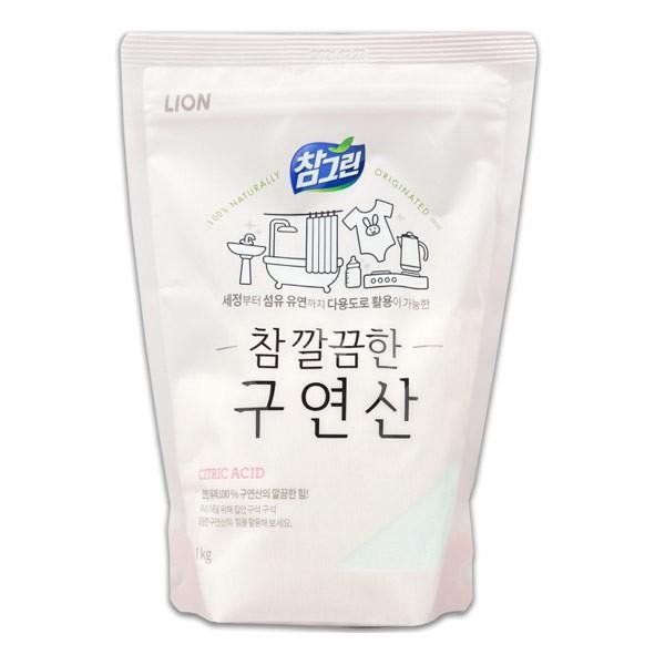 참그린 참 깔끔한 구연산 1kg -TJ 구연산빨래 구연산세탁 세제 청소 섬유유연제 소독 빨래 세탁 표백제