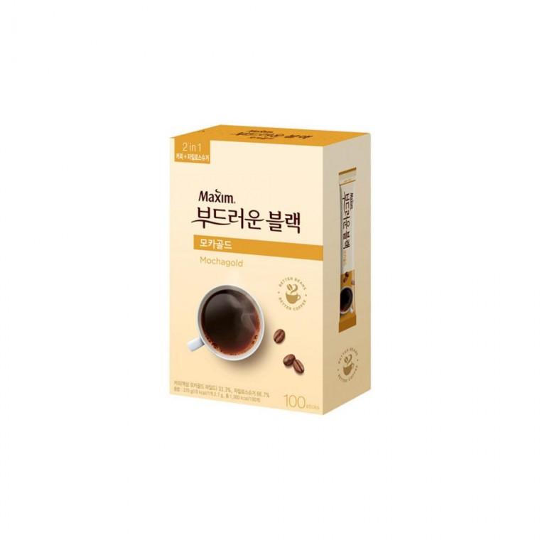맥심 부드러운 블랙 모카 골드 믹스 커피 100T