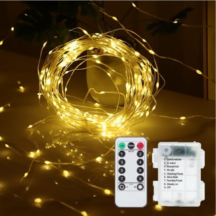 LED 방수 미니 스트링 와이어 전구 50P/100P/200P/300P 건전지포함 크리스마스 캠핑 조명 가랜드