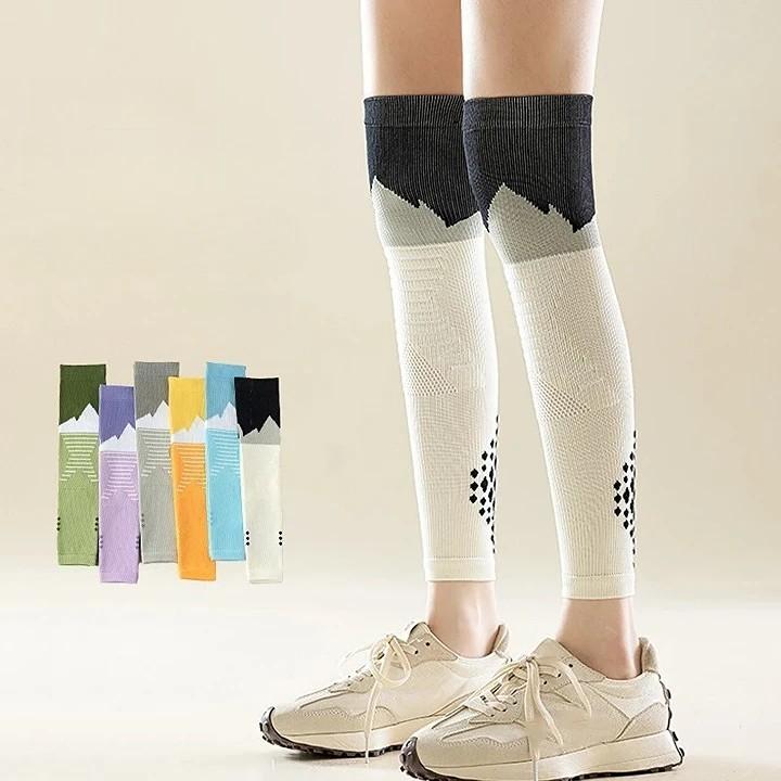 안전정인 착용감을 제공하는 하이웨스트 프로 무릎레그워머 다리워머 다리보호대