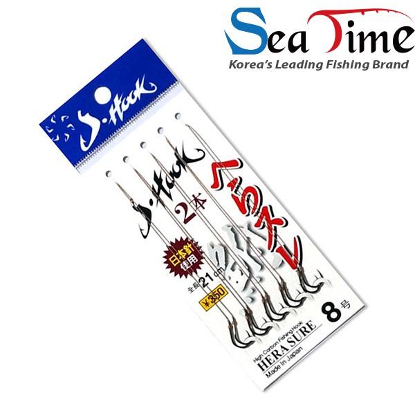 S 씨타임 JHOOK 케브라 헤라스레 민물 묶음 바늘 채비