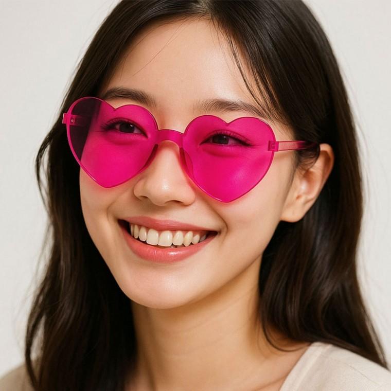 하트 선글라스 생일 파티 안경 기념일 촬영 소품 색안경