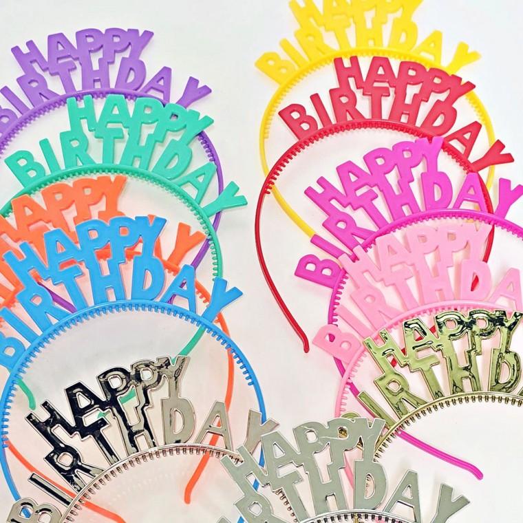 2단 생일 머리띠 단체 생일파티 해피벌스데이 왕관