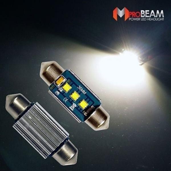 36MM타입 12V 엠프로빔 LED전구 실내등