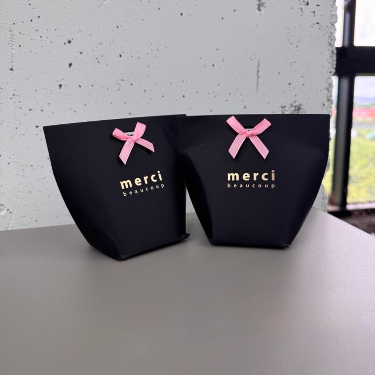 선물포장 장식 미니 리본완제품 핑크 100P