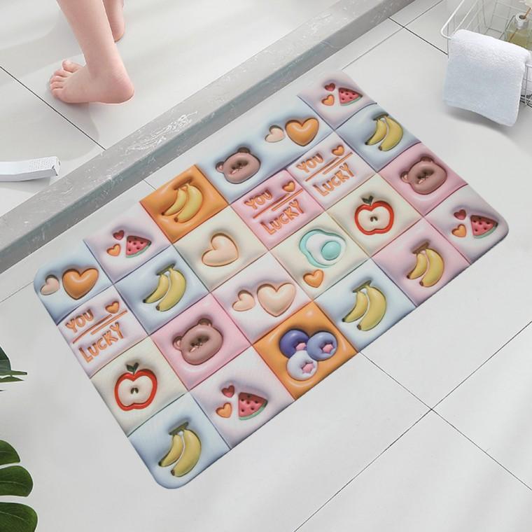 3D 규조토 욕실 발매트 욕실매트 후르츠