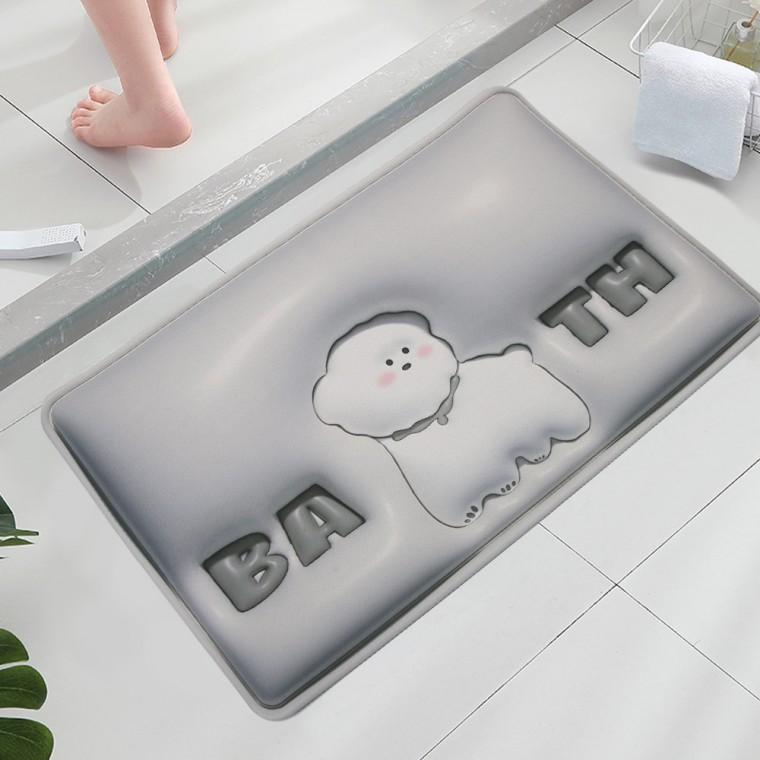 3D 규조토 욕실 발매트 욕실매트 푸들