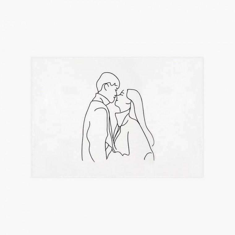 대형 패브릭 포스터 허그 S