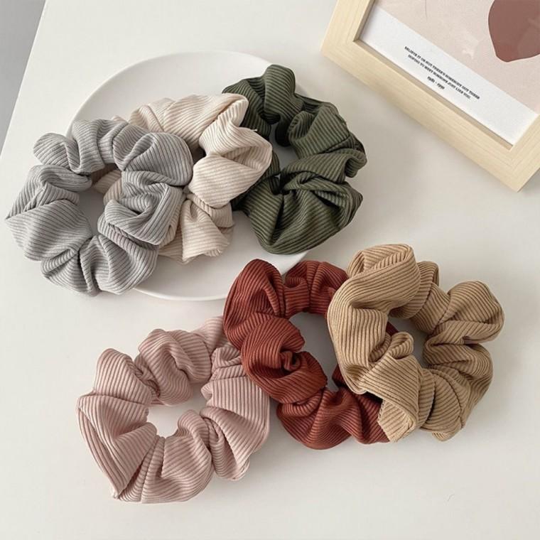골지 스크런치 곱창밴드 머리끈 6Color