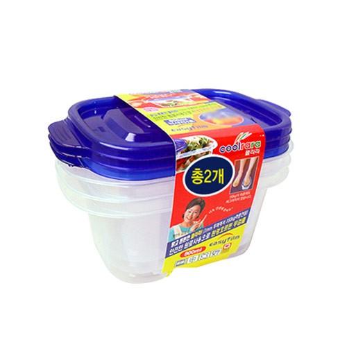 쿨라라 직사각4호 800ml 4P - O/반찬통/찬통/도시락/김