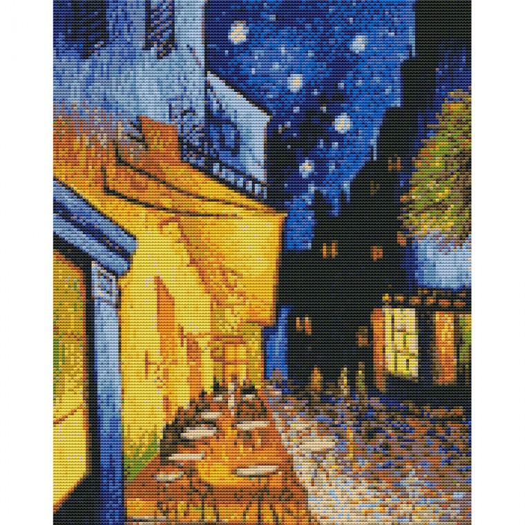 하모니아트 DIY보석십자수 캔버스형 40X50 카페테라스