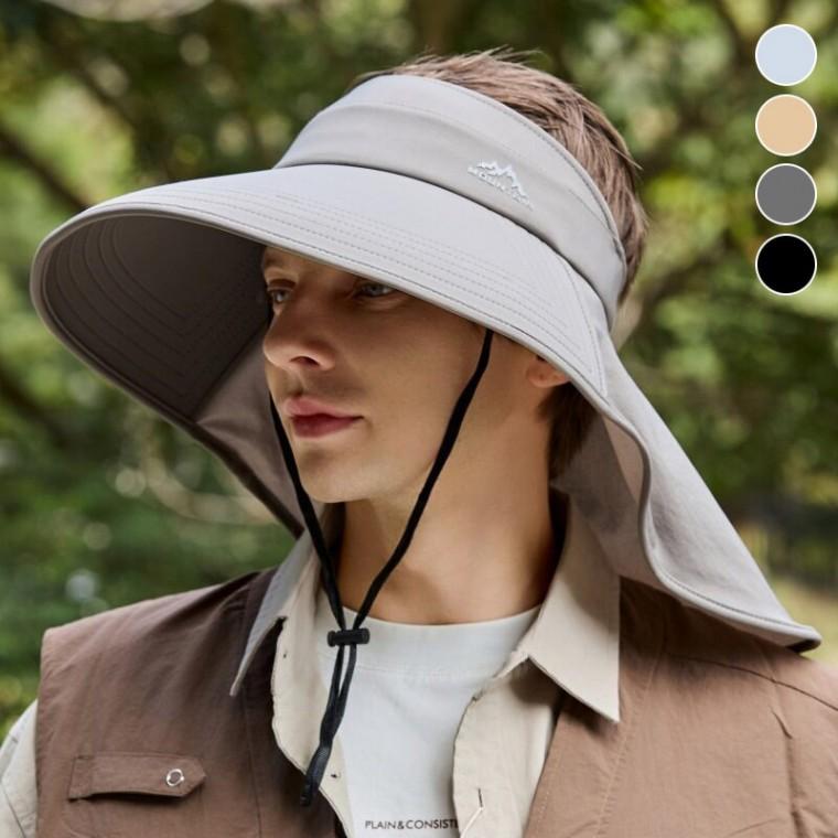 남녀공용 썬캡 베일 모자 아웃도어 와이드챙 햇빛가림