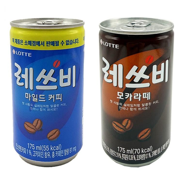 롯데 레쓰비 마일드 175mlx30캔+모카라떼 175mlx30캔 (총60캔)