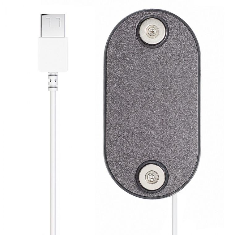 인씨 오토바이 배달대행 네오디움 15mm 자석 아크릴 블랙 충전패드 가정용 충전기 USB 5V 거치대