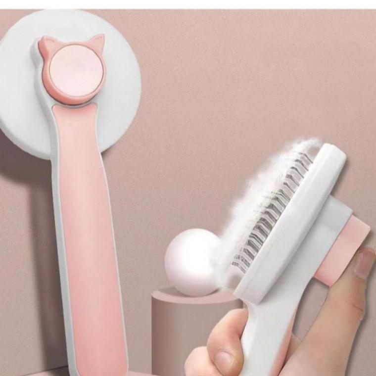 브러쉬 자동 털제거 슬리커 반려동물브러쉬 펫 애완동물용품 미용