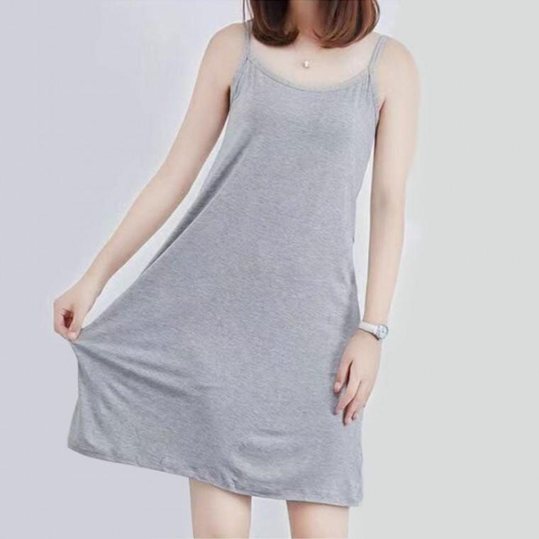 잠옷 나시 홈웨어 끈 원피스3siz 체형커버 여름원피스