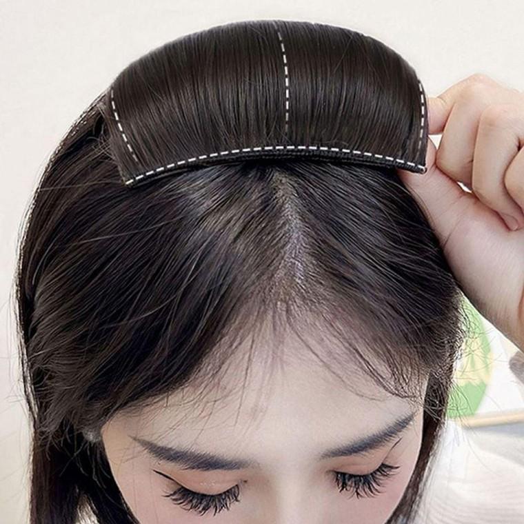 풍성한 정수리 볼륨 가발 머리핀 간편한 스타일링