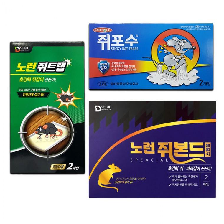 강력한최강 쥐덫 쥐포수2트랩(1팩)