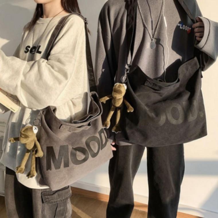 캔버스 숄더백 에코백 버킷백 프린팅 데일리 여성 가방