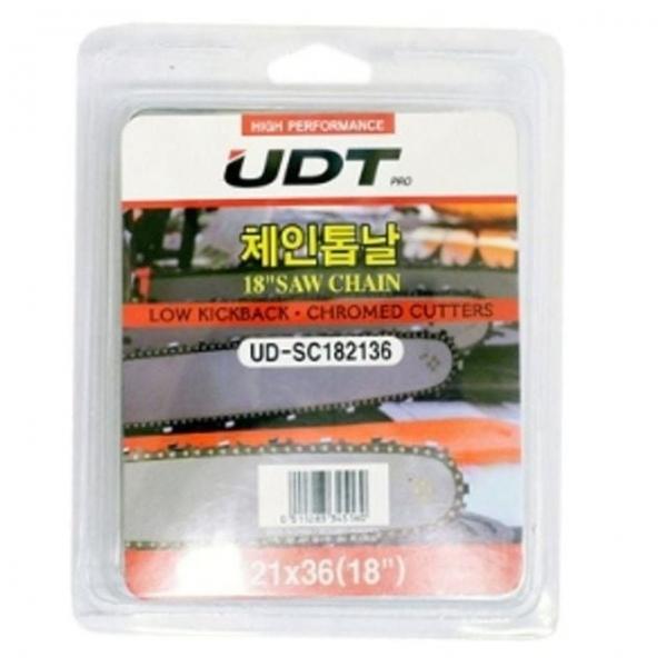 체인톱날 21x36T 엔진톱날 벌목 18in UDT 체인날
