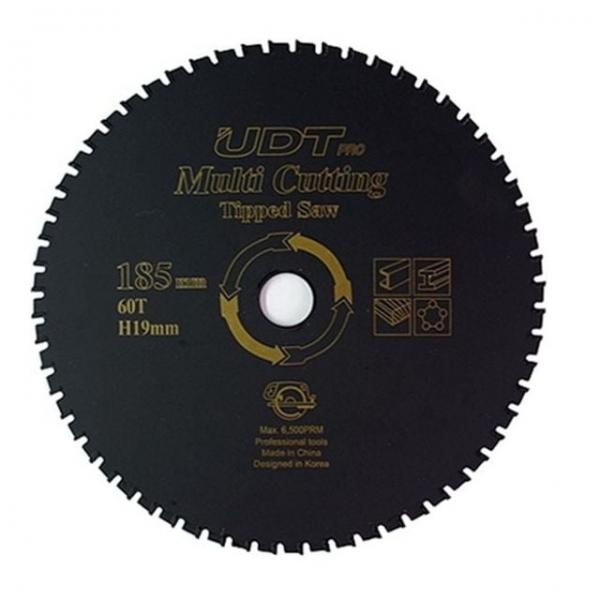 UDT 팁쏘 60날 185mm 멀티 톱날 원형톱날 팁소 다용도