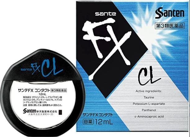 산테 산텐 CL 콘택트렌즈12ml 일본안약 렌즈착용사용 가능 눈의 피로 회복 건조감 완화 시원한 청량감 제공