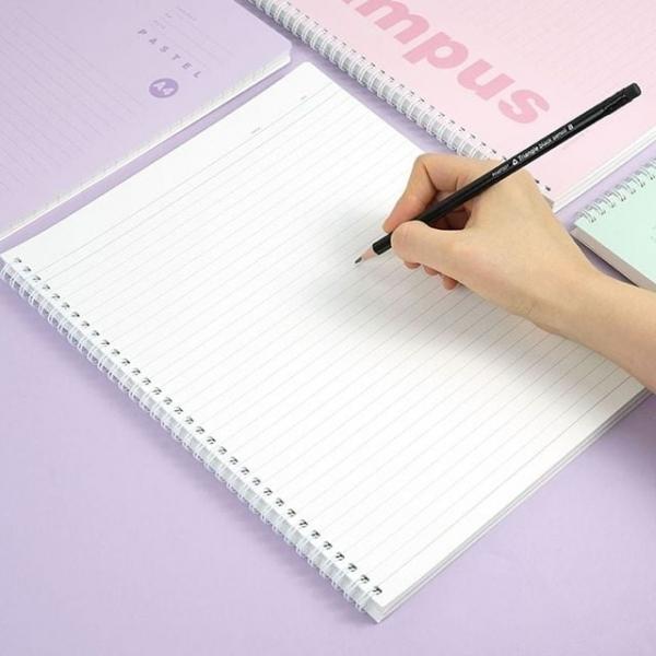 필기 핑크풋 연습장 A4 노트 공책 파스텔 스프링