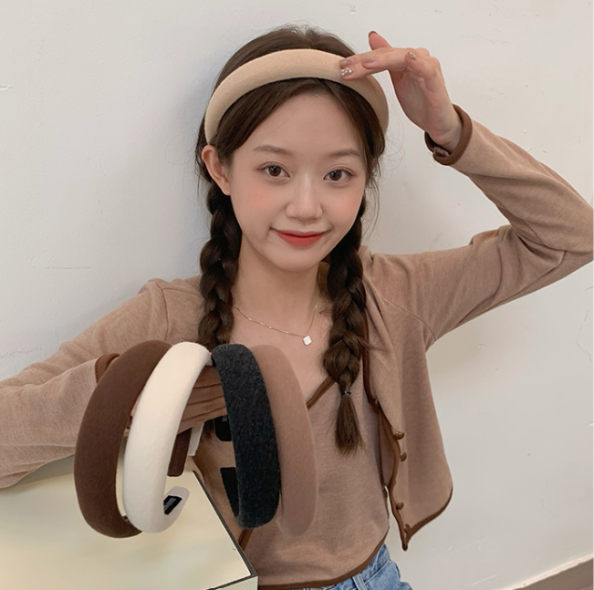 뽀송 도톰 머리띠 헤어밴드 반다나 올림머리